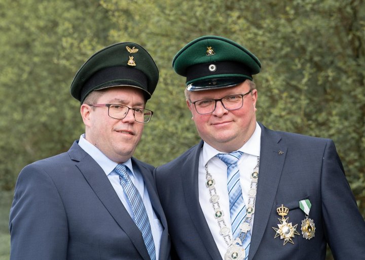 Das Kaiserpaar Dirk und Frank Zimmermann.