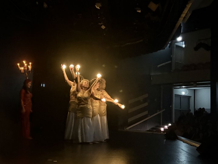 80 Tänzerinnen im Alter von drei bis 70 Jahren führten das Märchen „Frau Holle“ in 24 Choreografien auf.