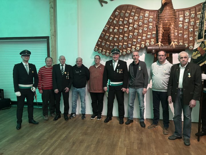 Zahlreiche Mitglieder wurden im Rahmen der Jahreshauptversammlung der Listerscheider Schützen geehrt.