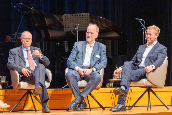 Peer Steinbrück, Frank Clemens und Tobias Häusler.