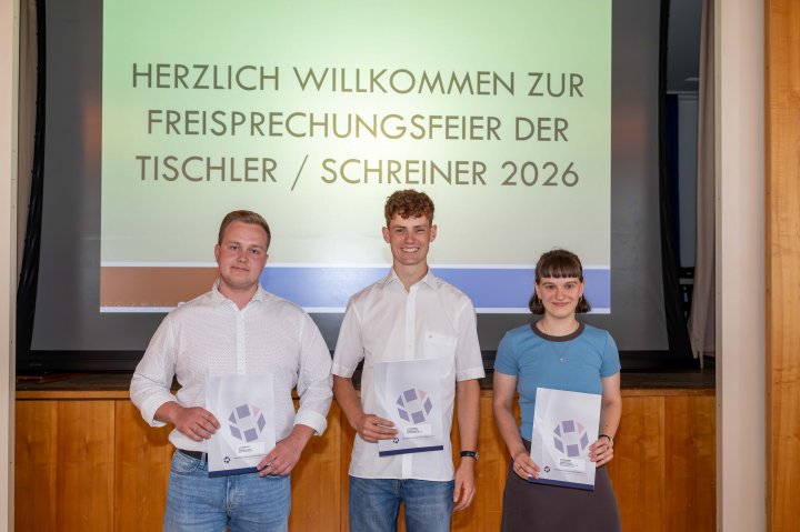 Die Freisprechungsfeier der Tischler hat kürzlich in Siegen stattgefunden.