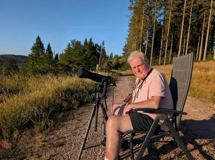 Otto Kordes nahm die partielle Sonnenfinsternis auf 600 Metern Höhe in Benolpe auf.