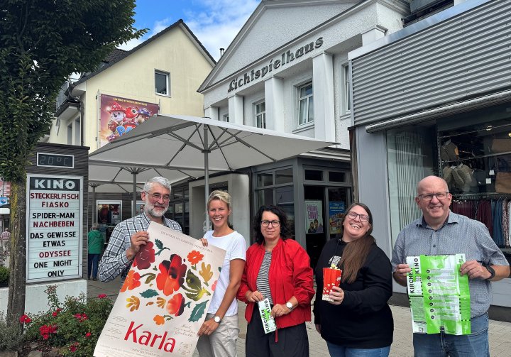 Startklar für „Kirchen und Kino“ 2026: (v.l.) Michael Schebitz, Christin Cordes, Carmen Brinker, Stefanie Tielke und Ansgar Kaufmann.