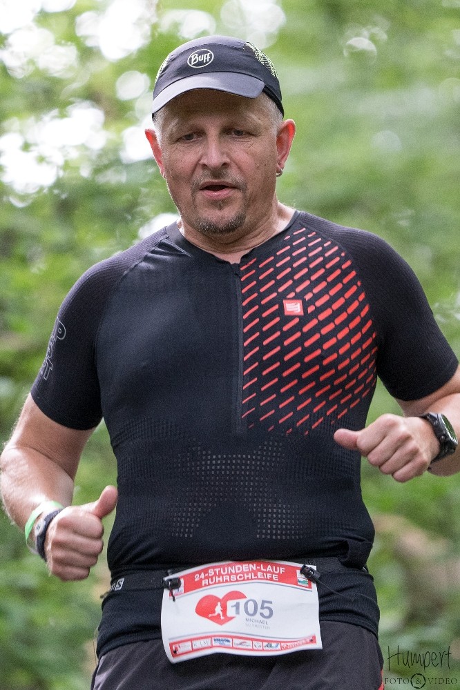 Michael Schmitt, Lebensgefährte von Sabine Kramer, lief bereits im Jahr 2005 seinen ersten Marathon und ist ein guter Motivator. von privat