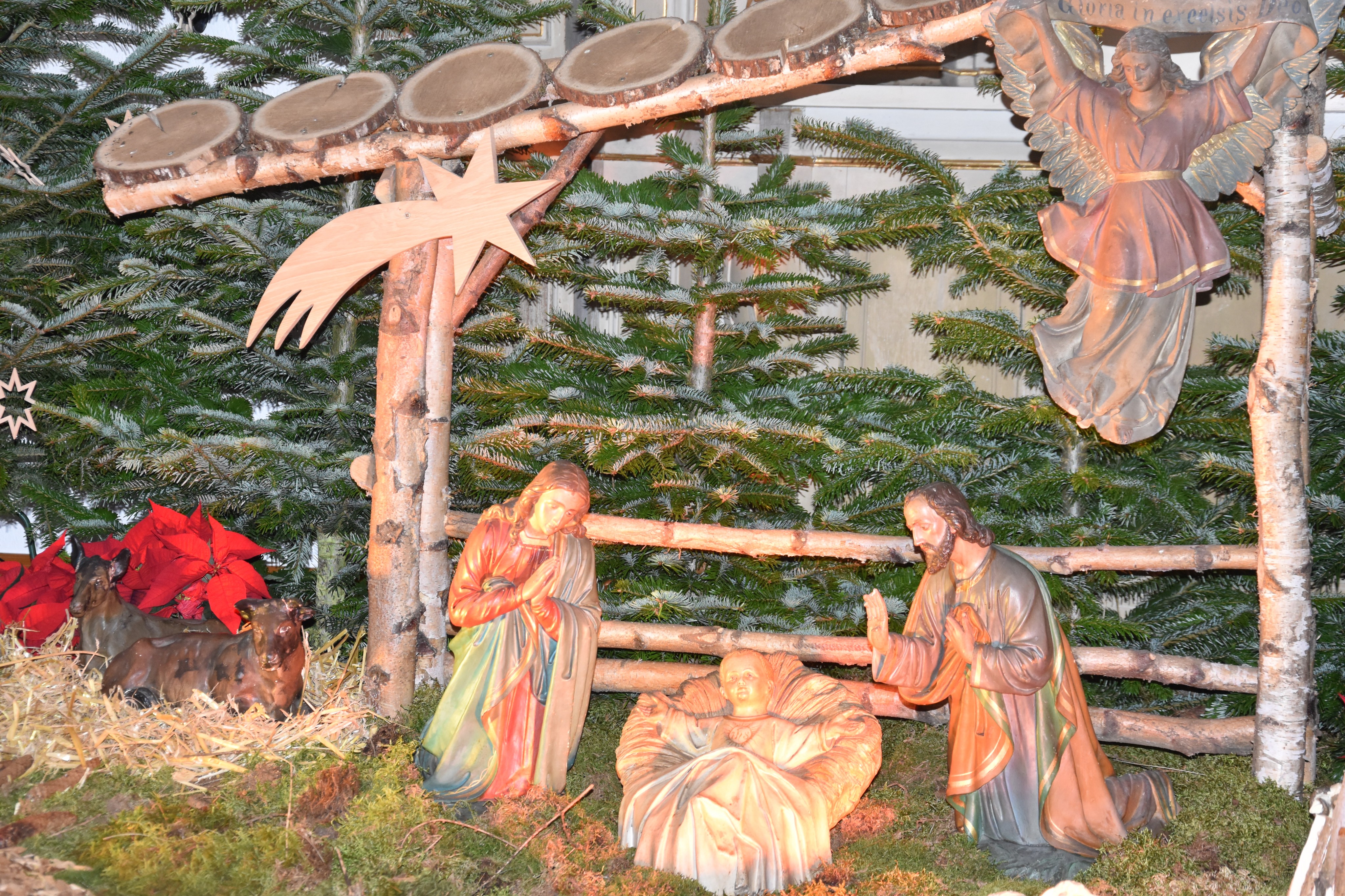Die heilige Familie unter dem Stern von Bethlehem. von Nicole Voss