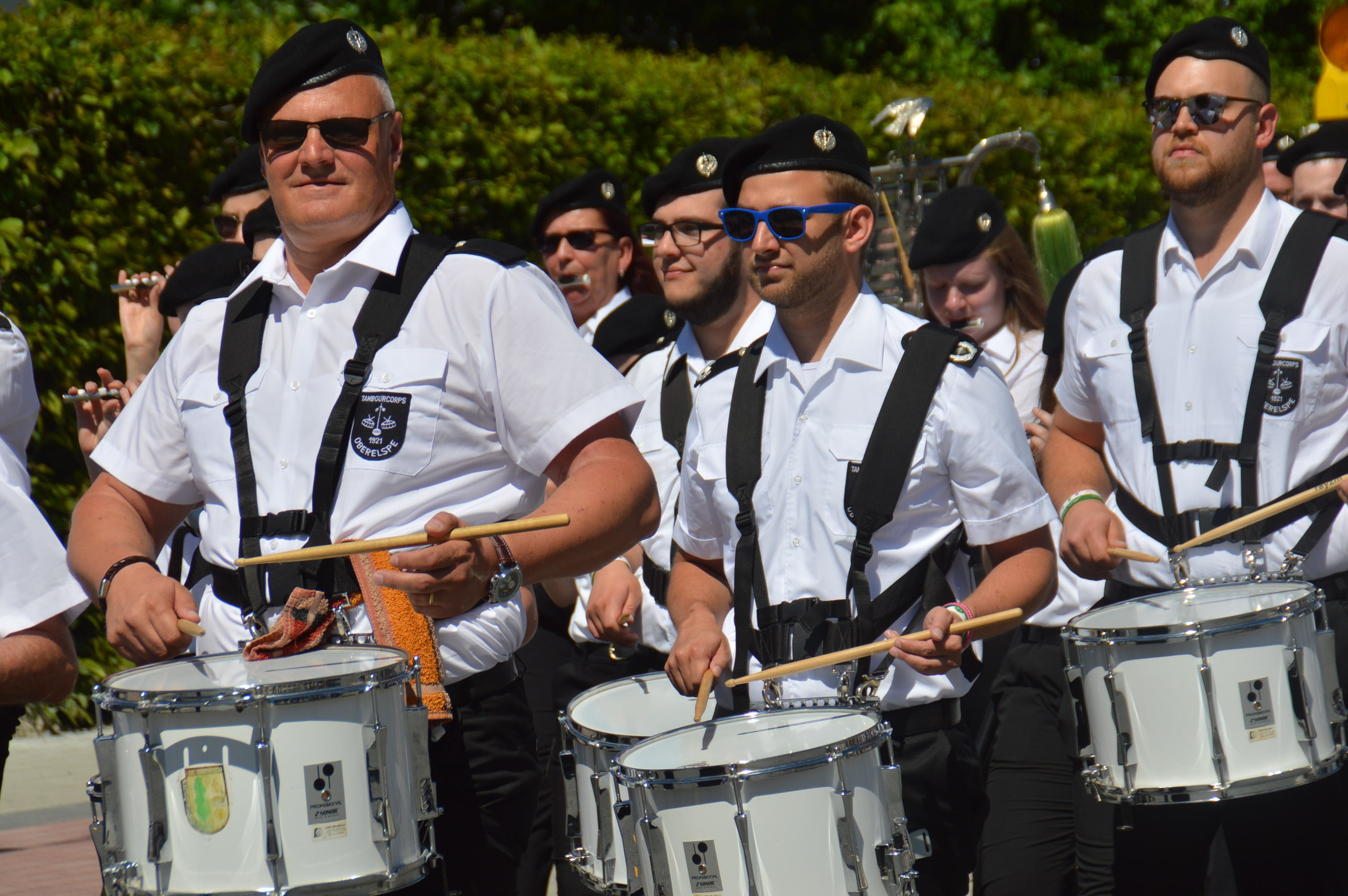 Das Tambourcorps Oberelspe sorgt beim Schützenball auch für die musikalisch Unterhaltung. von Nicole Voss