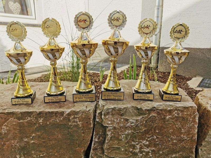Wer schnappt sich einen der Siegerpokale? von privat
