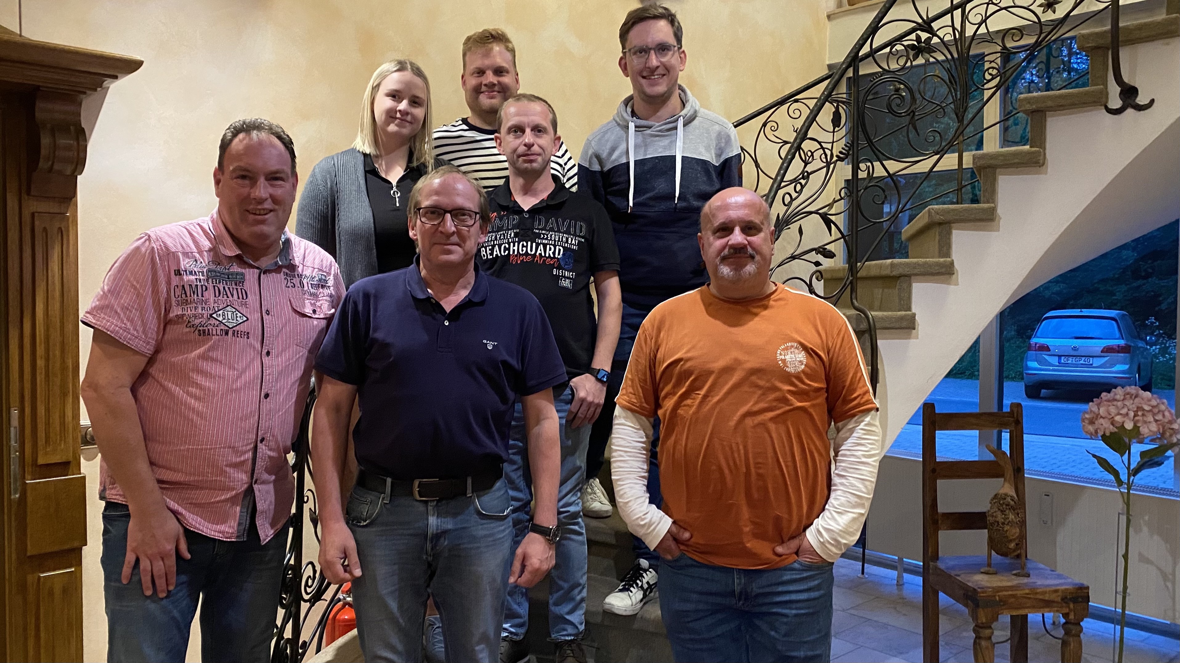 Der Vorstand des TTC Wenden um Vorsitzenden Christian Siepermann (links). von TCC Wenden