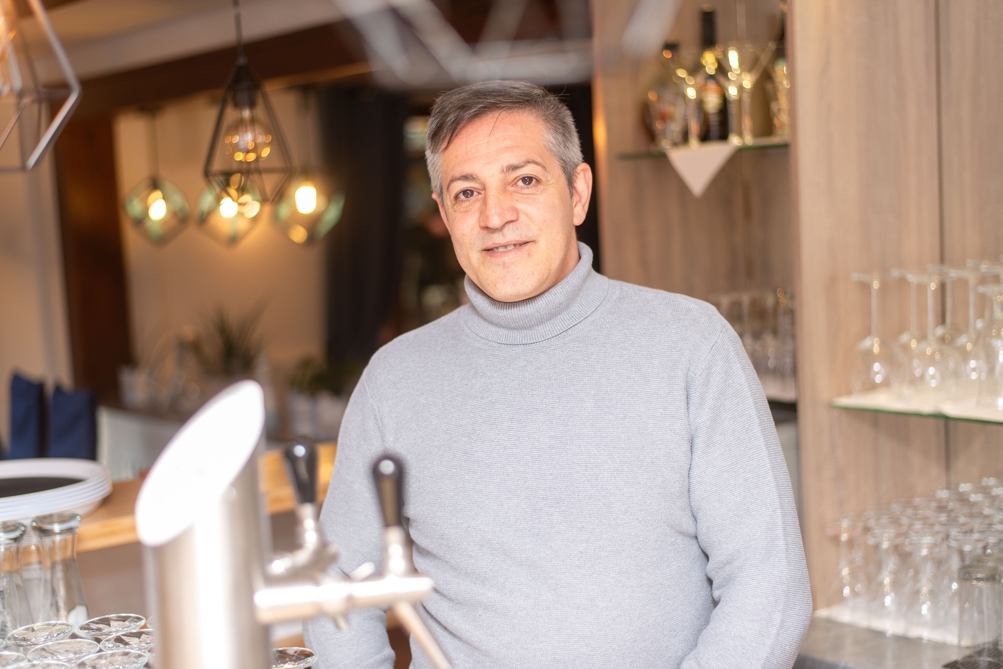 Andrea Canana betreibt die Restaurants Il Mediterraneo und Salento. von Nils Dinkel