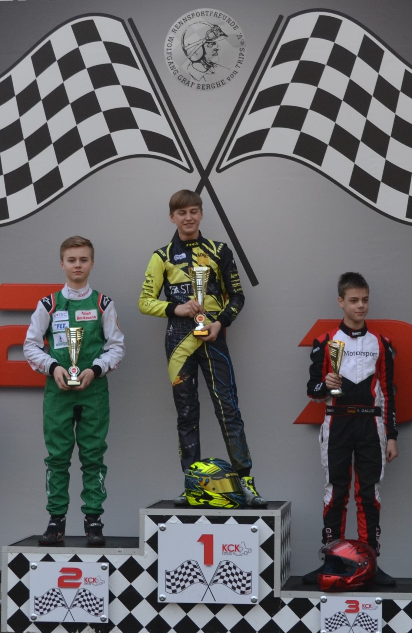 Noah Beckmann (links) holte sich den zweiten Platz beim Frühlingscup in Kerpen. von privat