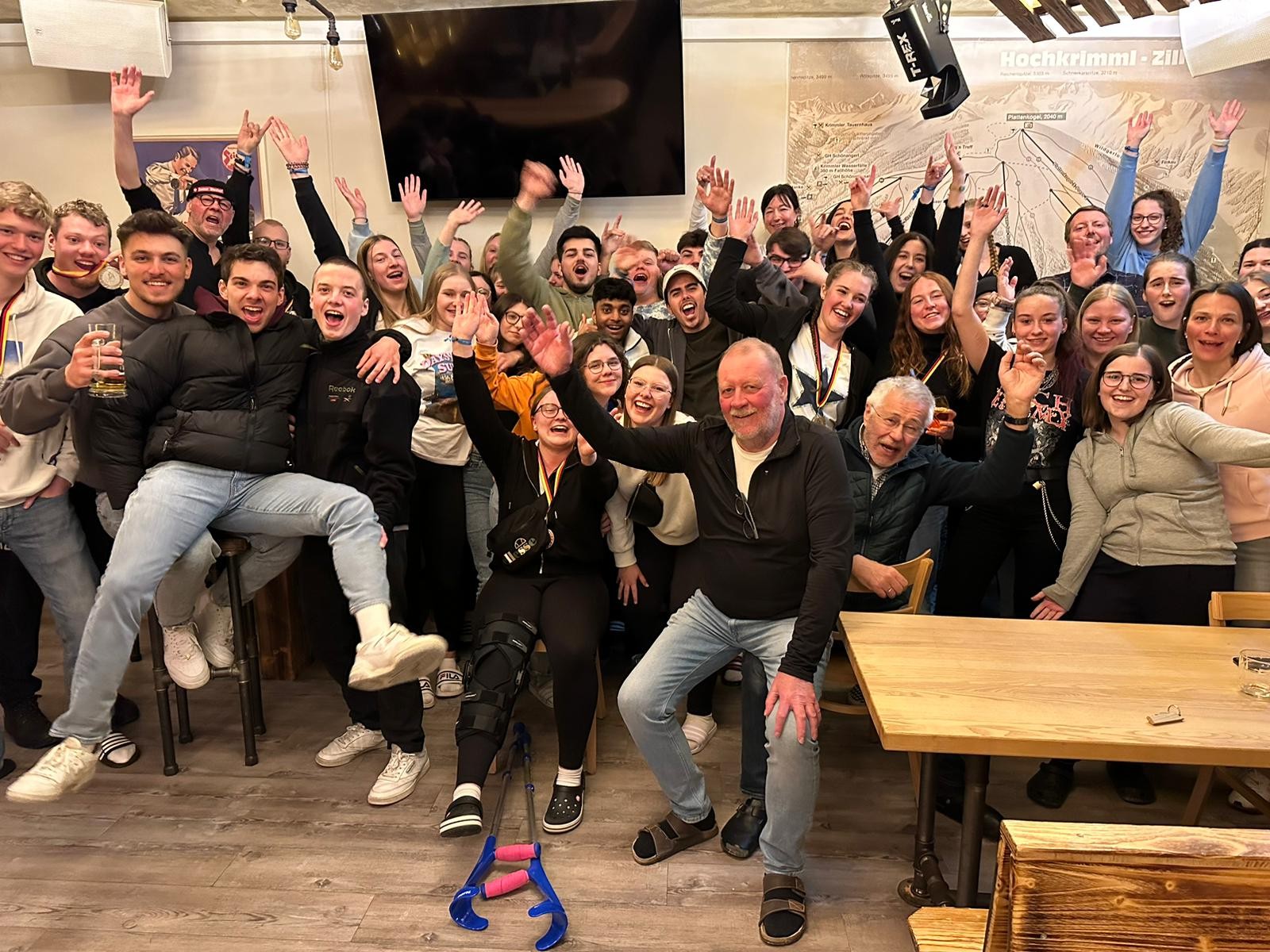 Am Abschlussabend war die Stimmung sehr gut. von privat