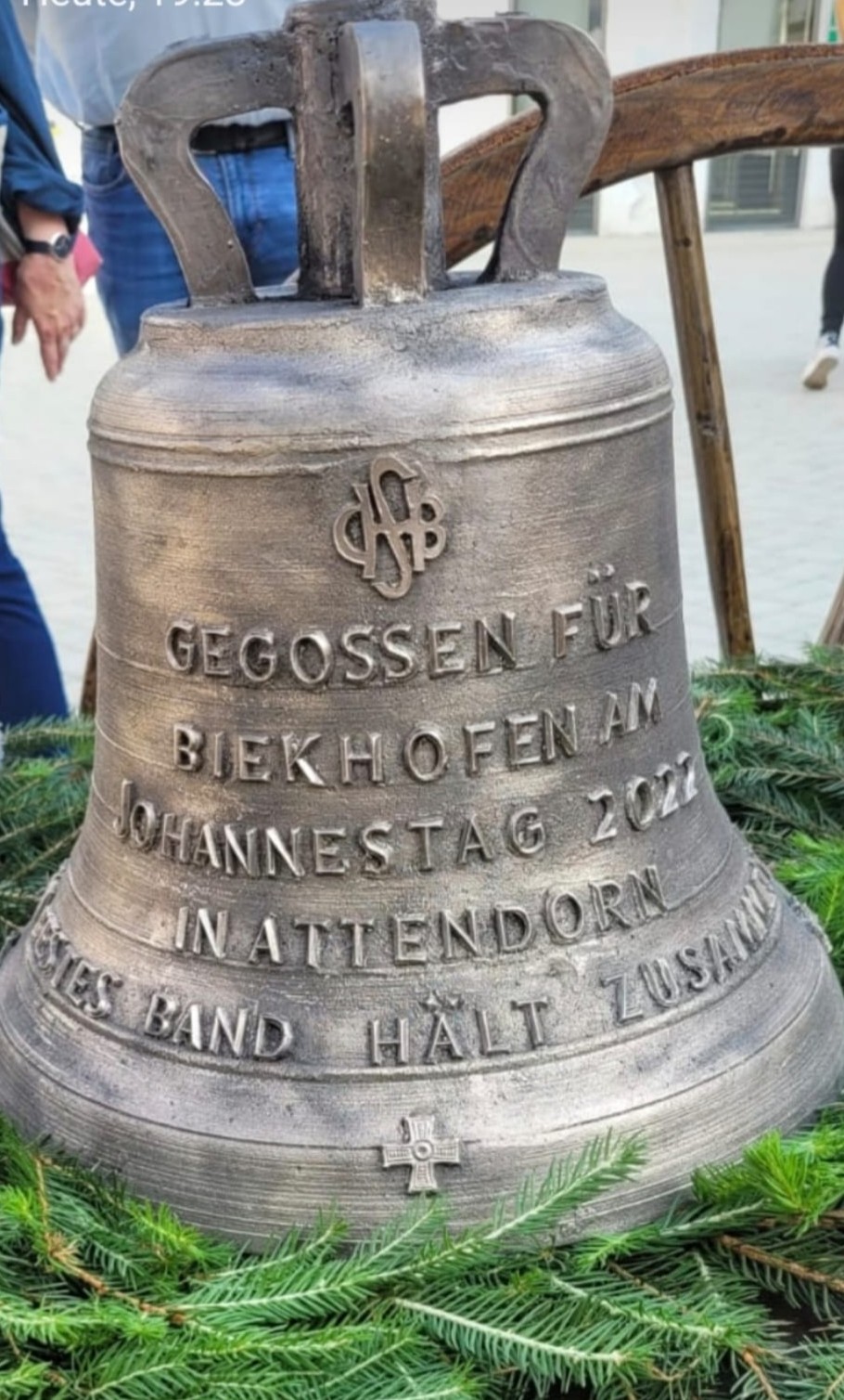 Die neue Glocke der Biekhofer Schützen. von privat