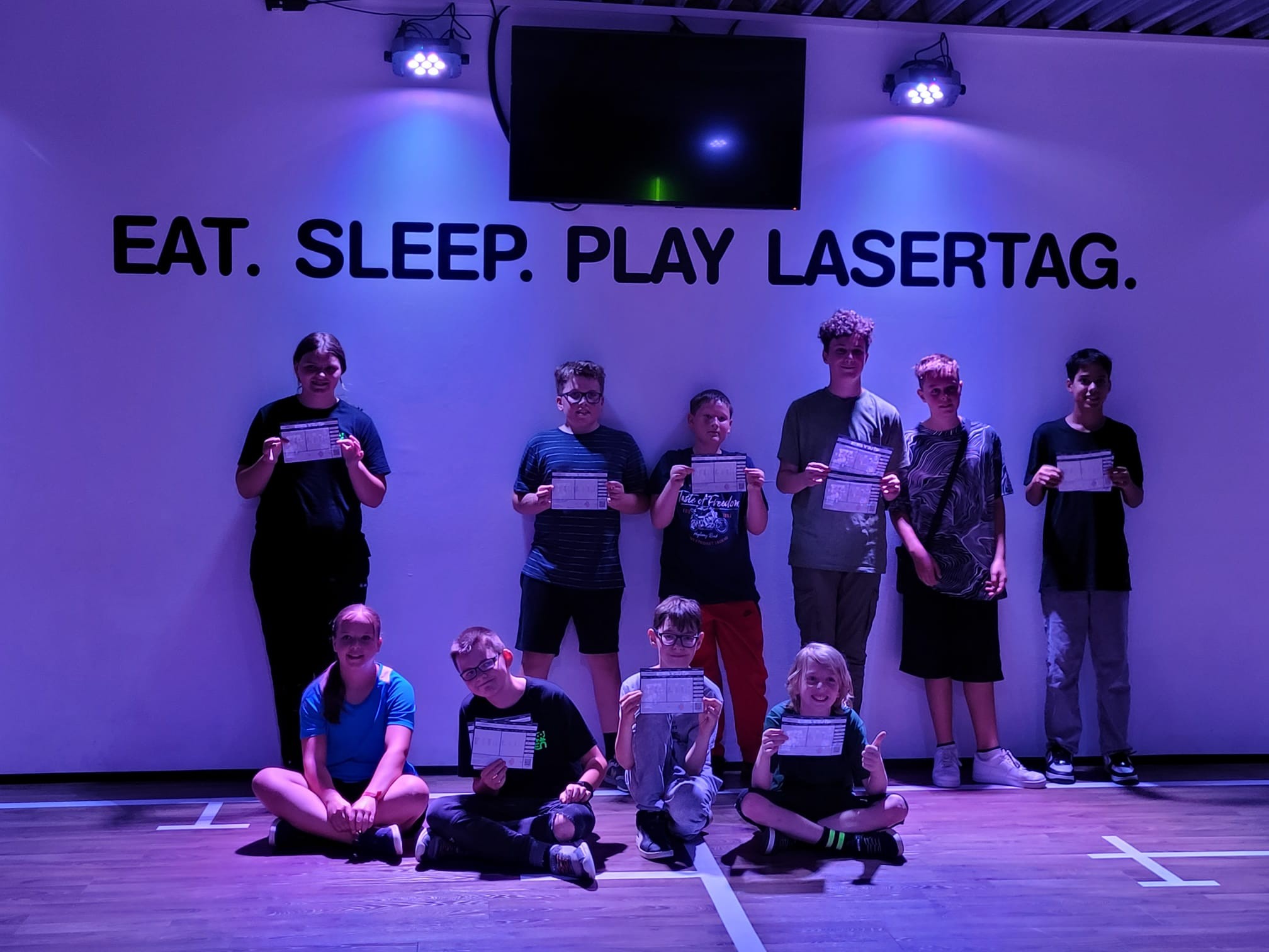 Lasertag war in der fünften Woche angesagt. von privat