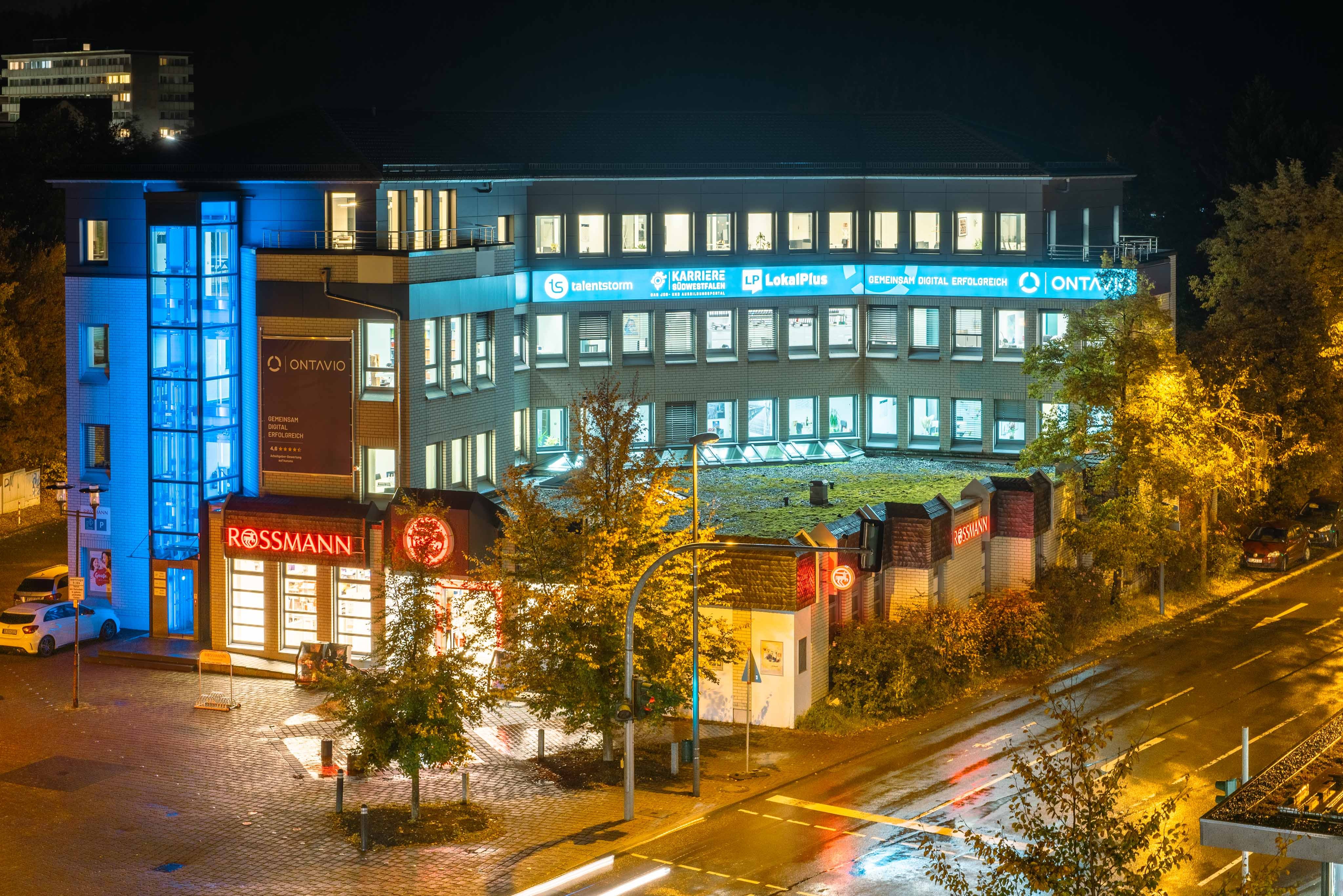 Der Unternehmenssitz von der ontavio GmbH, zu dessen Produkten auch LokalPlus gehört, ist an der Hundemstraße in Altenhundem. von Nils Dinkel