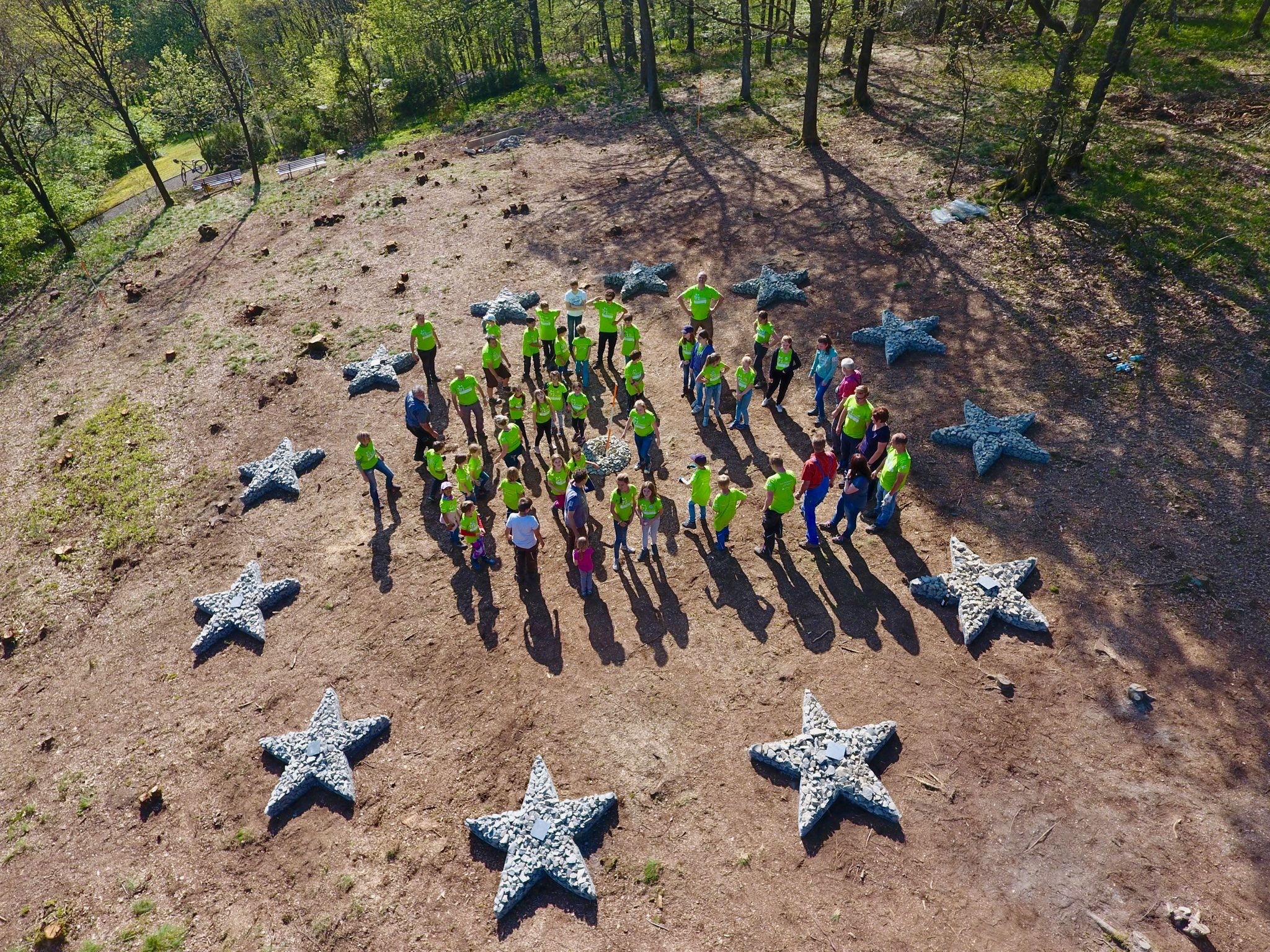 Auch der Europahain, der im Rahmen der 72-Stunden-Aktion entstanden ist, wird in der Bewerbung präsentiert. von privat