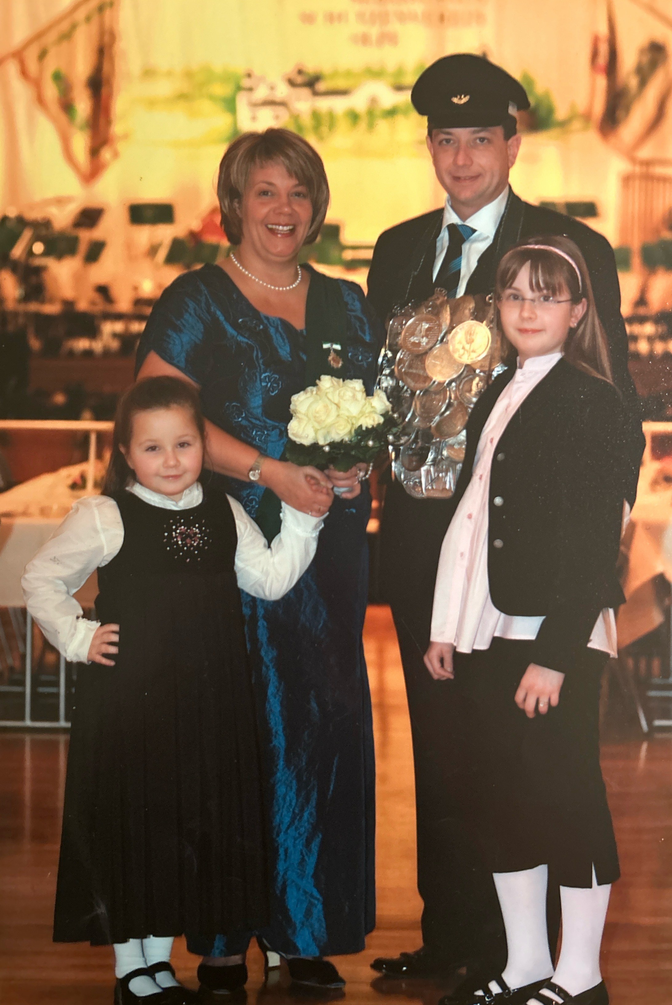 Das Königsjahr 2007/2008 gehört für Peter und Marion Liese und die Töchter Paula und Ida zu den schönsten Erlebnissen. von privat