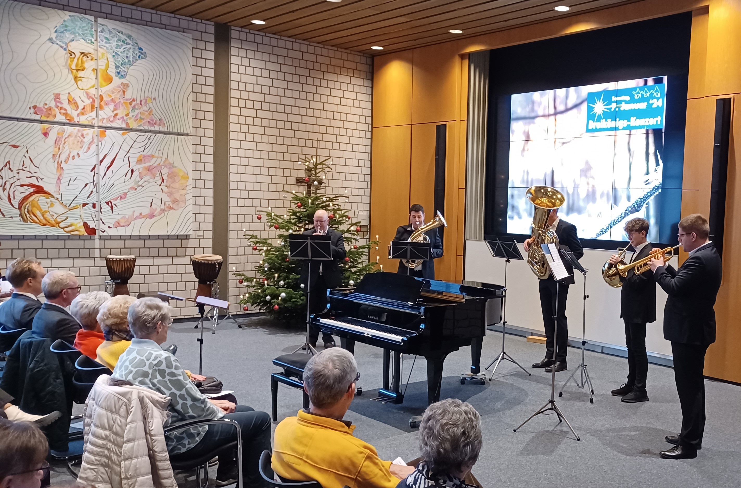 Das Bläserensemble des Musikzuges Brachthausen war auch zu Gast. von Stadt Lennestadt