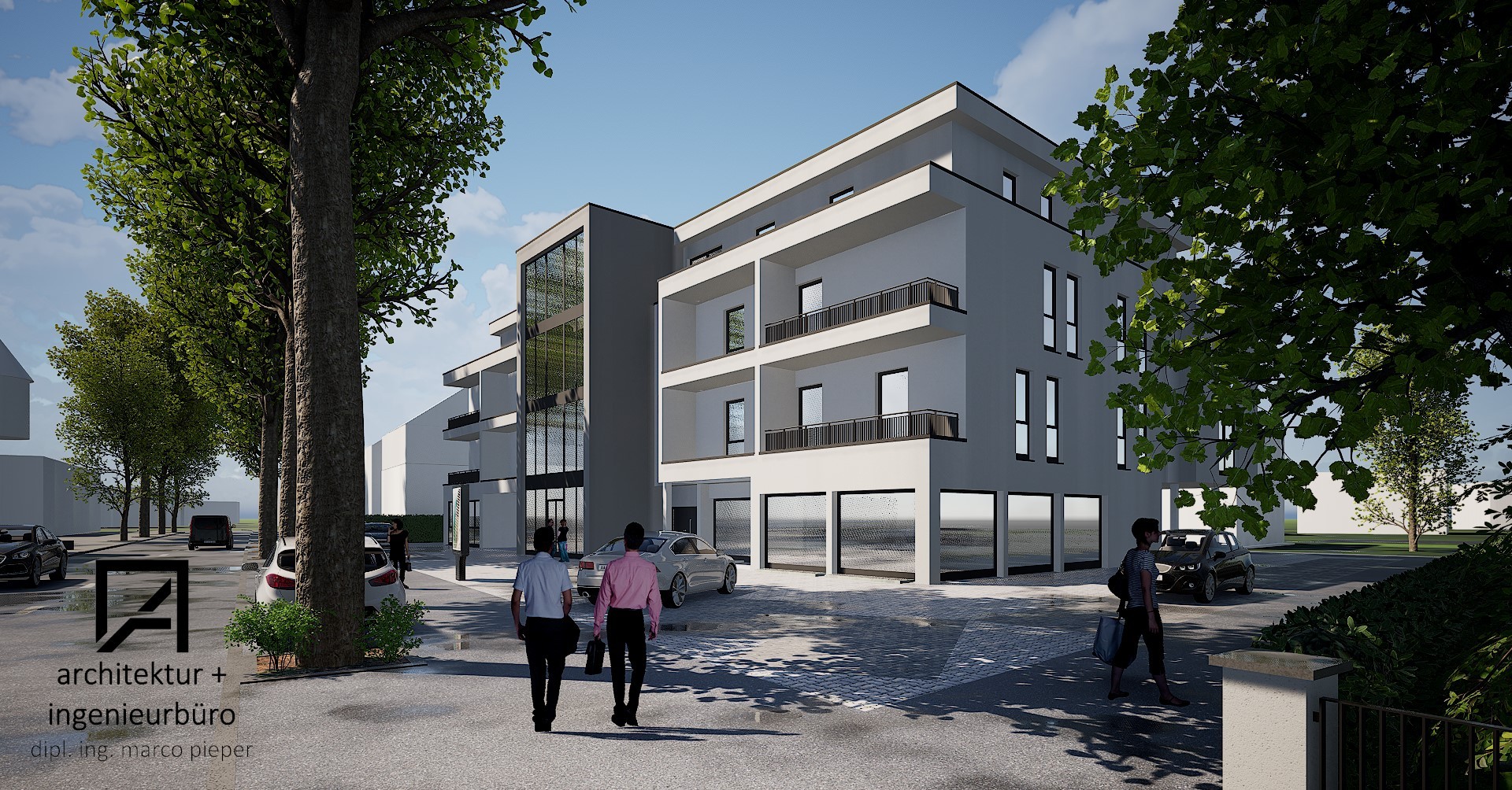 Im Juni 2025 soll das Ärztehaus eröffnen. von architektur + ingenieurbüro Marco Pieper