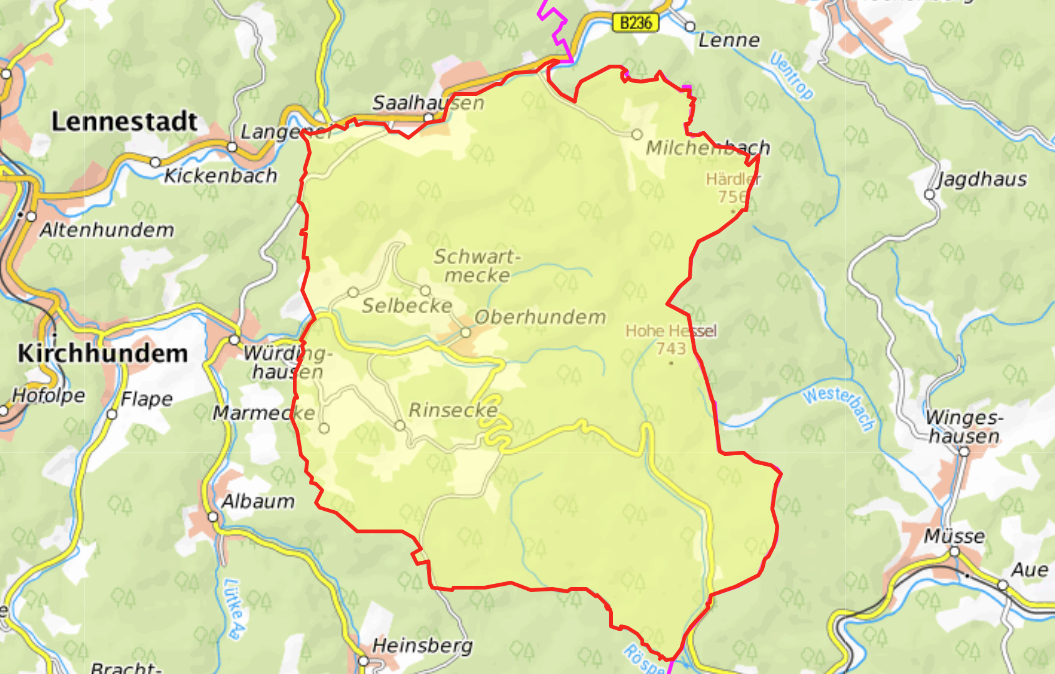Das per Allgemeinverfügung festgelegte Kerngebiet wird teilweise eingezäunt. von visualgeoserver.fli.de
