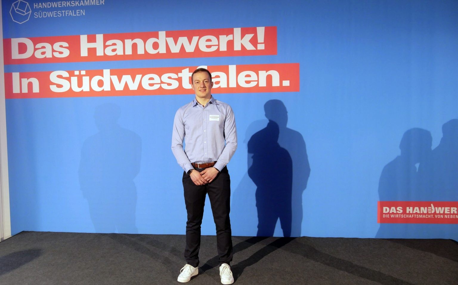 Luca Jan Amzehnhoff ist unter anderem Deutscher Meister im Gewerk Sanitär- Heizung und Klima. von privat