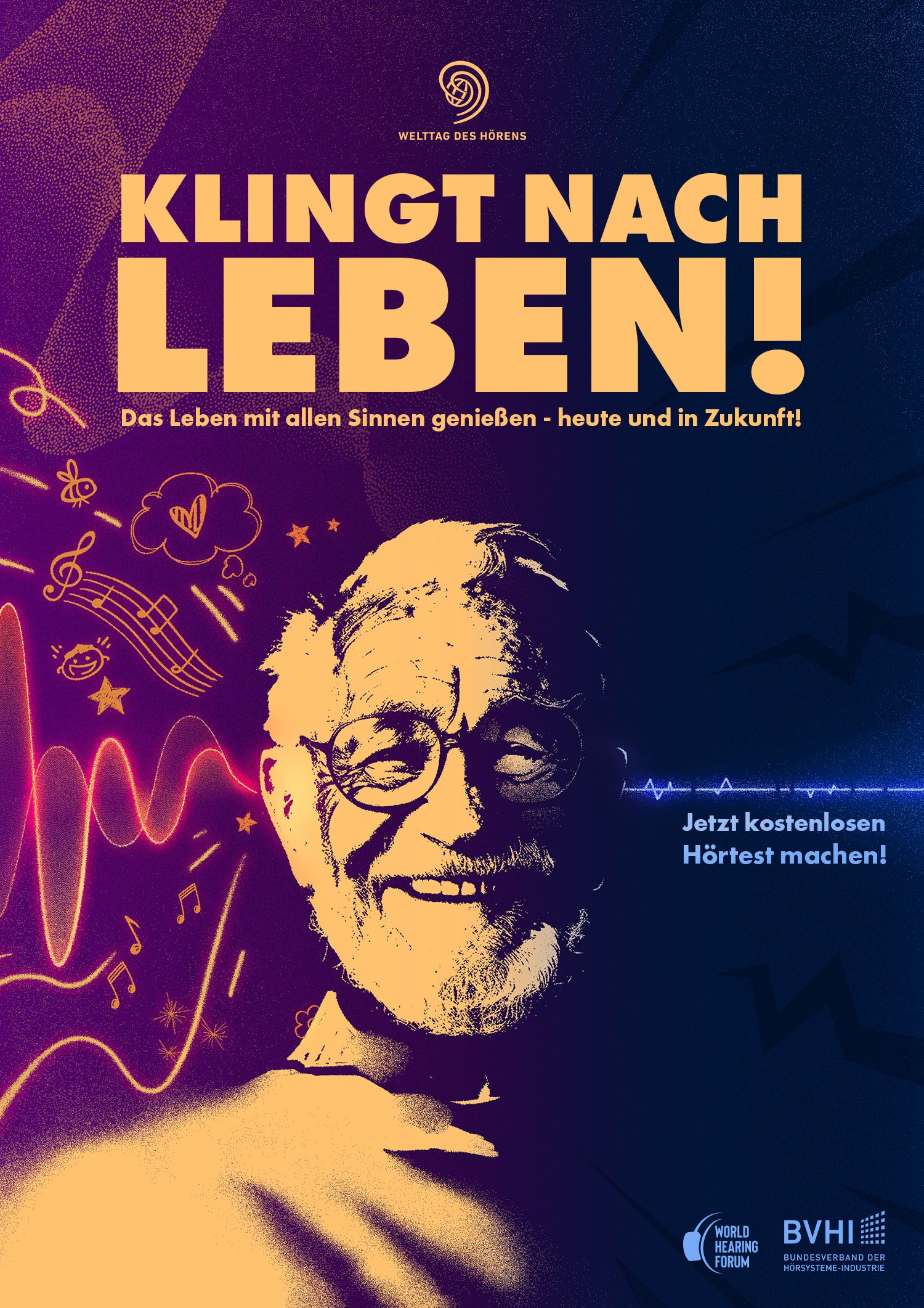 Der 3. März ist der Welttag des Hörens. von Bundesverband der Hörsysteme-Industrie
