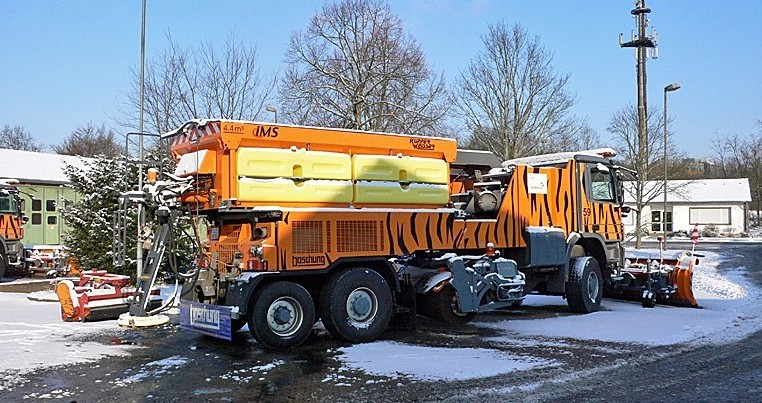 Der Jet-Broom, der zu Testzwecken in Freudenberg eingesetzt wurde. von Autobahn Westfalen