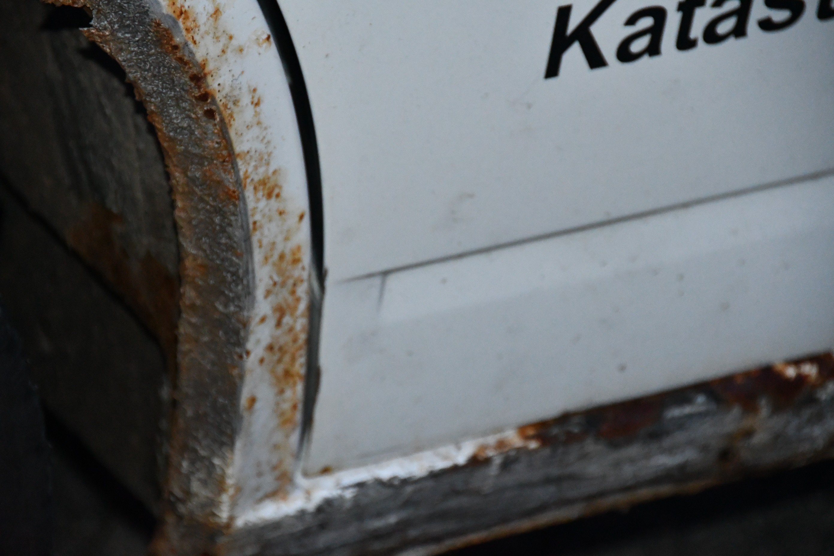 Die Rostschäden sind nicht zu übersehen. von Nicole Voss