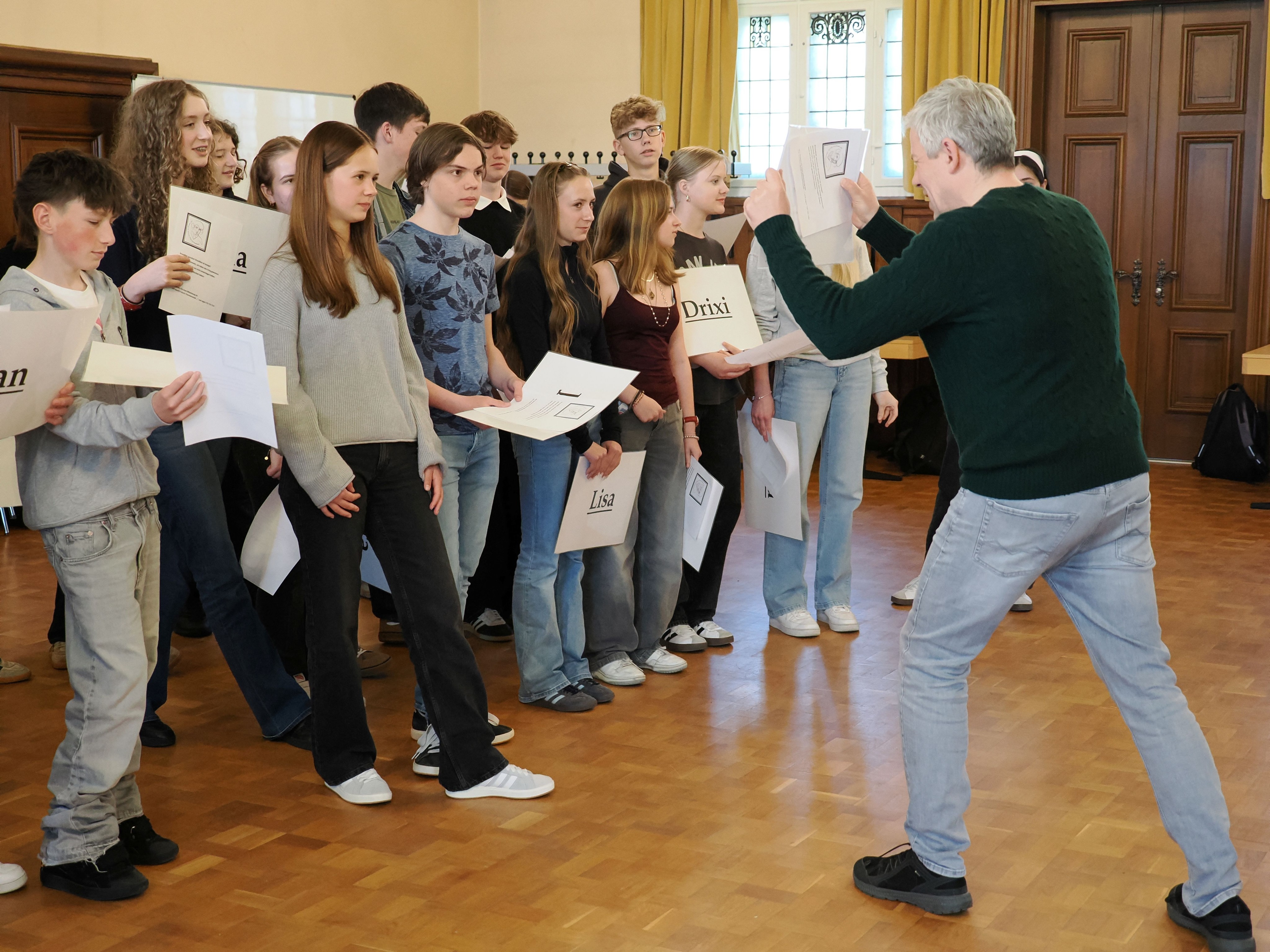 Roman Kniszka am Städtischen Gymnasium Olpe. von privat