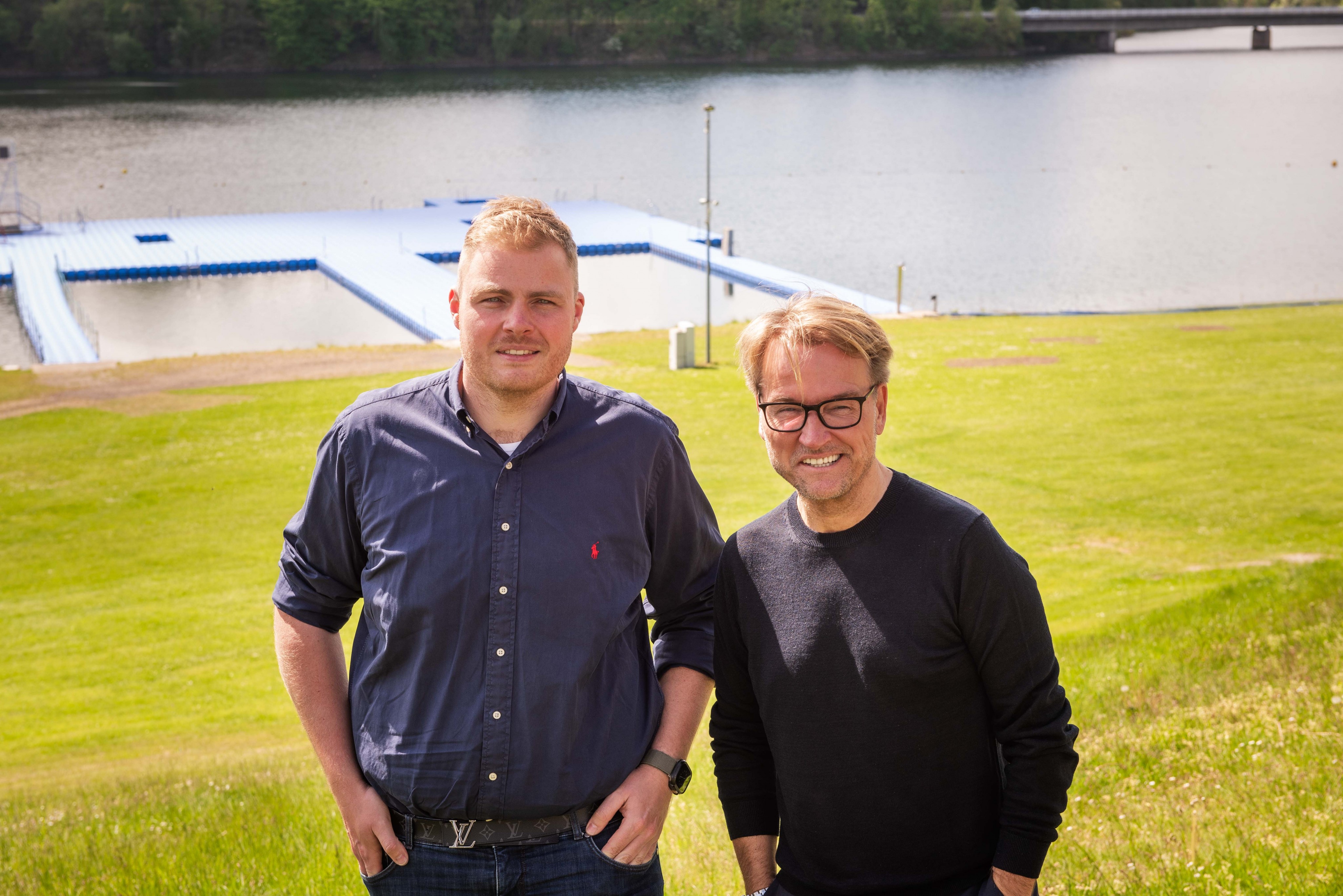 Archivfoto: Lars Hendrik Harsveldt (l.) und Markus Krampe sind voller Vorfreude auf das Biggesee Open Air. von Nils Dinkel