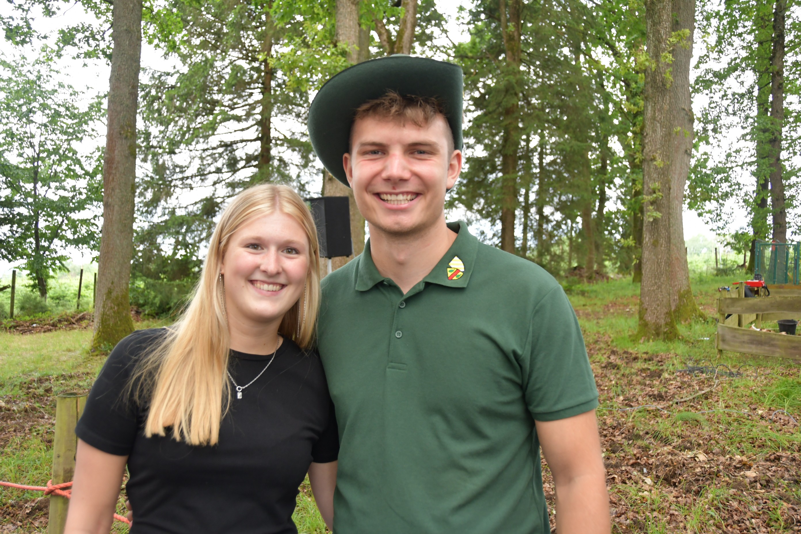 Das Jungschützenkönigspaar Jonathan Schulte und Merle Hofmeister. von Nicole Voss