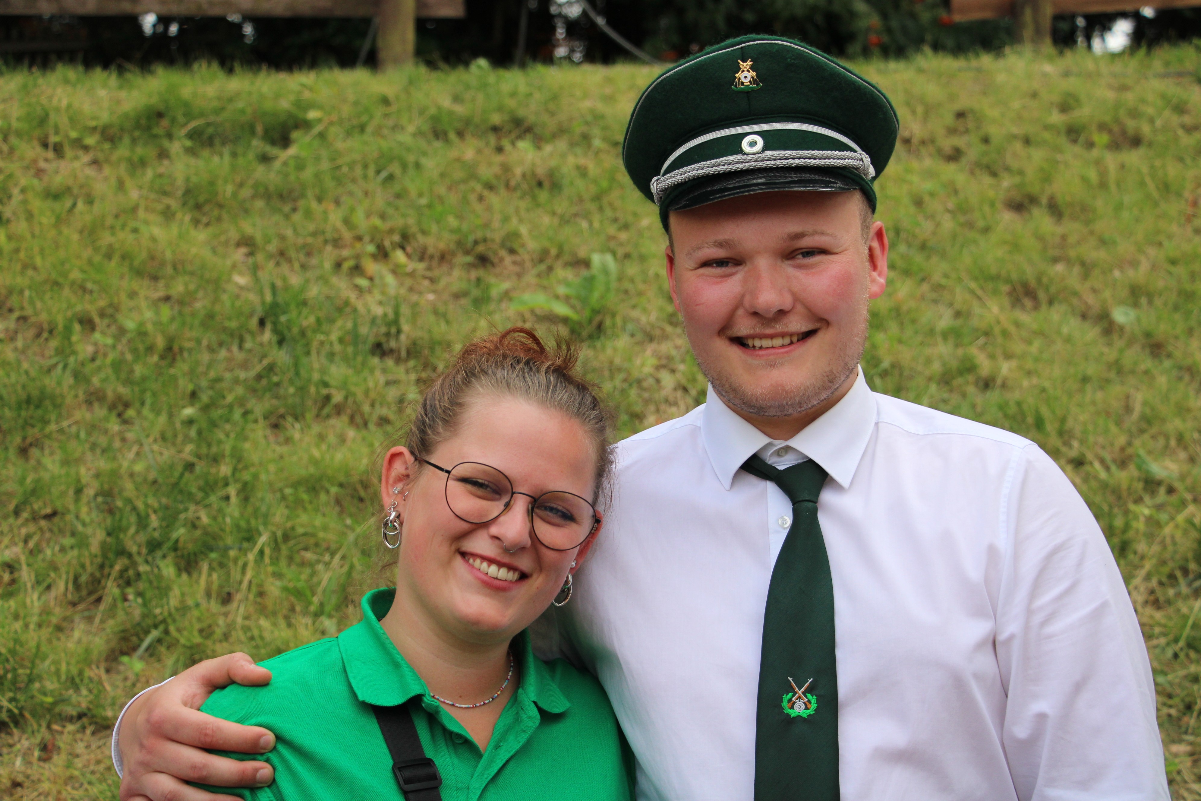 Das neue Jungschützenkönigspaar: David Rameil und Olivia Schlüngermann. von Lorena Klein