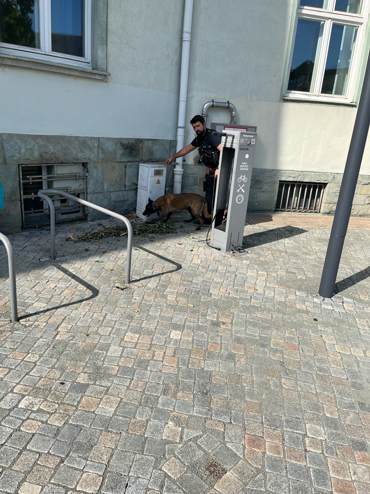 Diensthündin Freya erfolgreich: Cliptütchen mit Marihuana gefunden. von Polizei Siegen