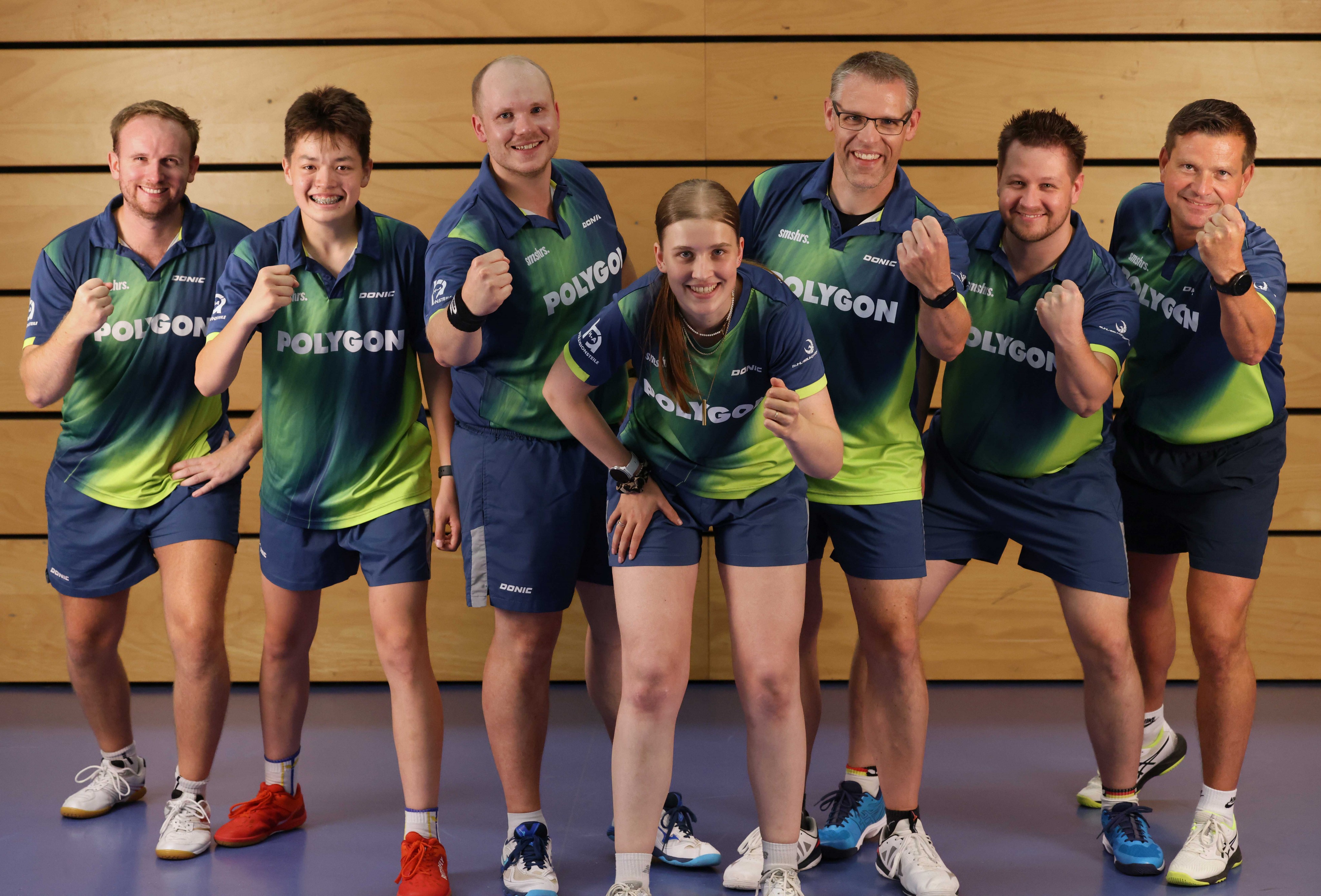 V.l.: Philipp Eising, Maximilian Nüsse, Philipp Schneider, Celine Wagener, Thomas Middel, Patrick Volmer und Matthias Meister. von Verein